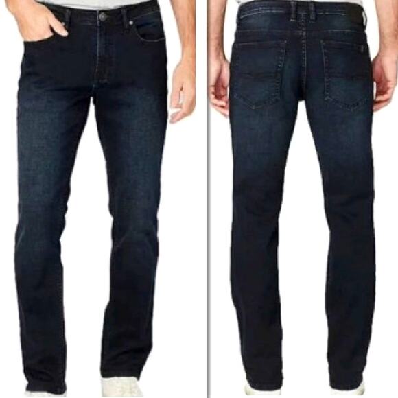 Buffalo David Bitton Men's Jackson Stretch Slim Straight Jeans  Dark Blue  30x34 - Picture 1 of 10